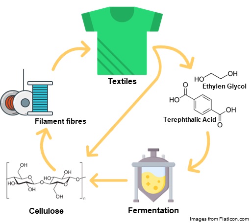 PolyBacTex: Recycling of mixed textile fibres