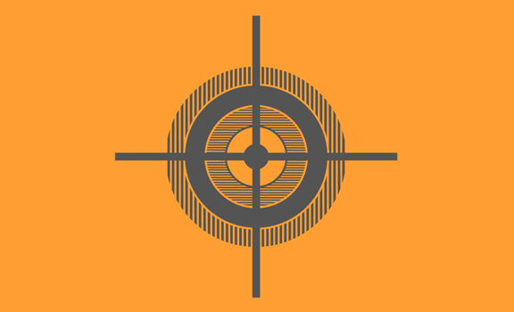 Symbol eines Fadenkreuzes